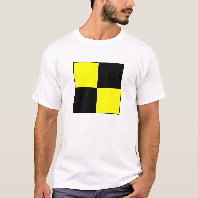 International maritime signal flag letter nautical T-Shirt (Front)