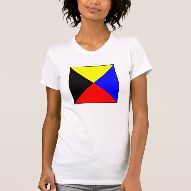 International maritime signal flag letter nautical T-Shirt (Front)