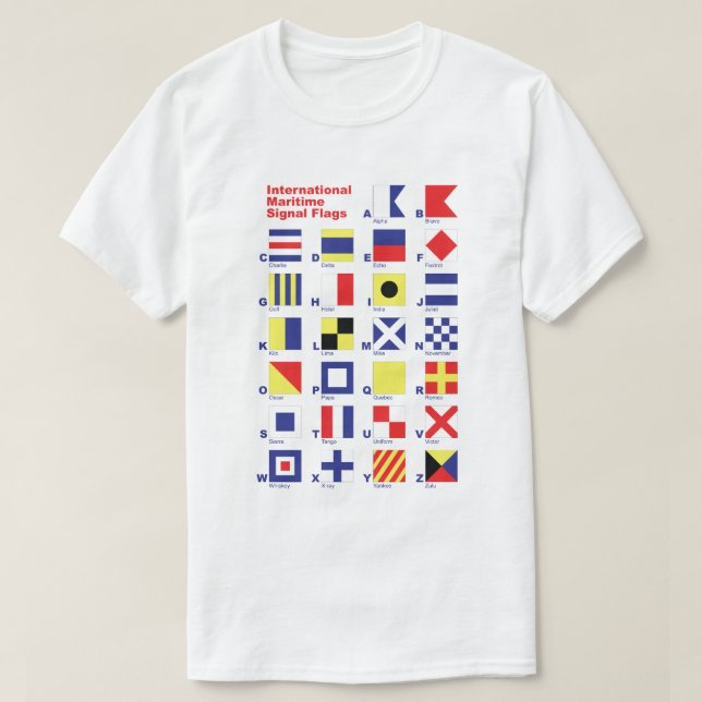 International Maritime Signal Flags T-Shirt | Zazzle