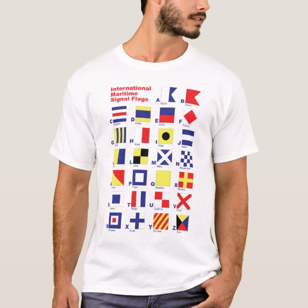 International Maritime Signal Flags T-Shirt | Zazzle