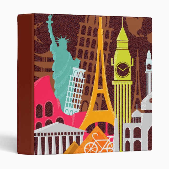 International Monuments 3 Ring Binder (Front/Spine)