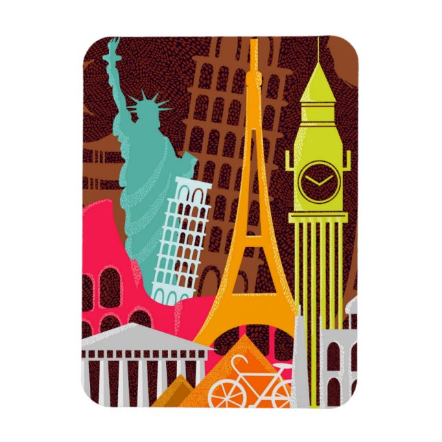 International Monuments Magnet (Vertical)