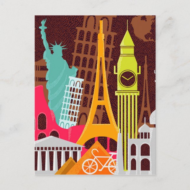 International Monuments Postcard (Front)