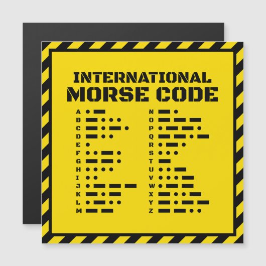 International Morse Code – Bold Industrial (Front/Back)