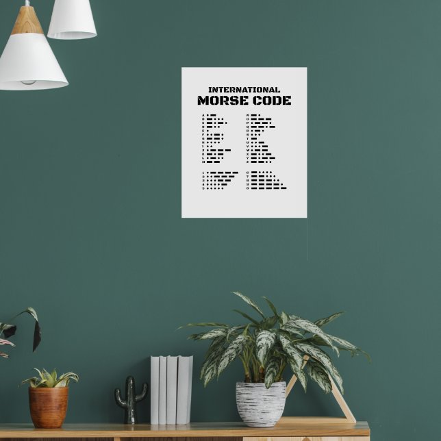 International Morse Code Poster (Living Room 1)
