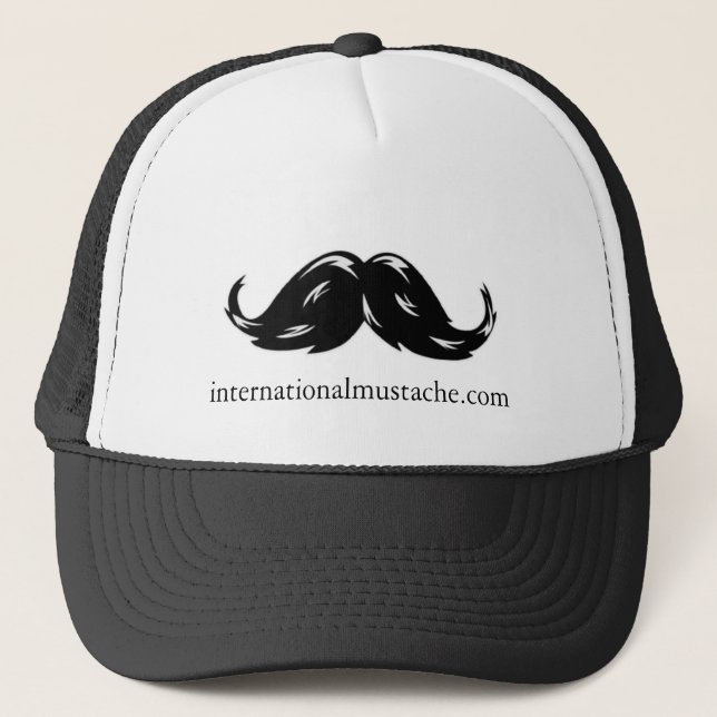 International Mustache Trucker Hat (Front)