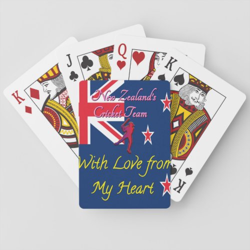 International New Zealand Cricket Poker Cards