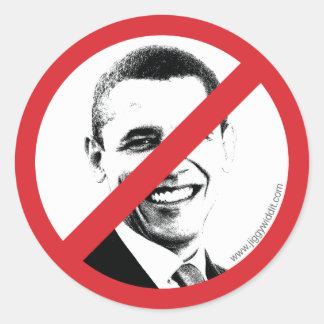 International NO! Obama Classic Round Sticker