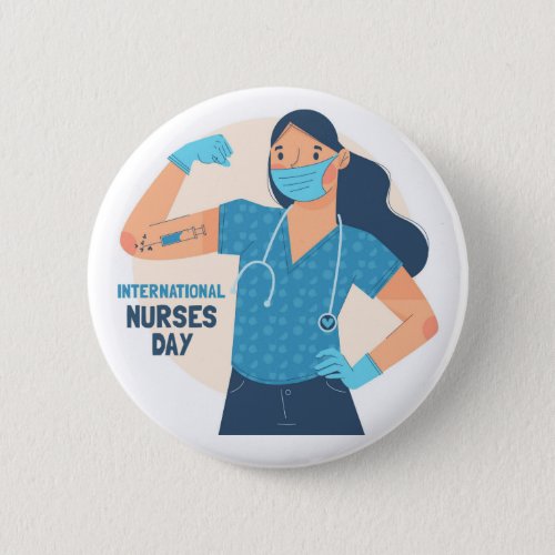 International Nurses Day  Nurses are Strong  Clas Button
