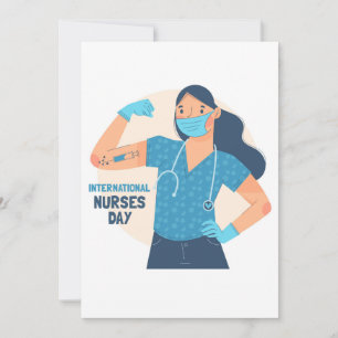 International Nurses Day Nurses are Strong Clas Holiday Card