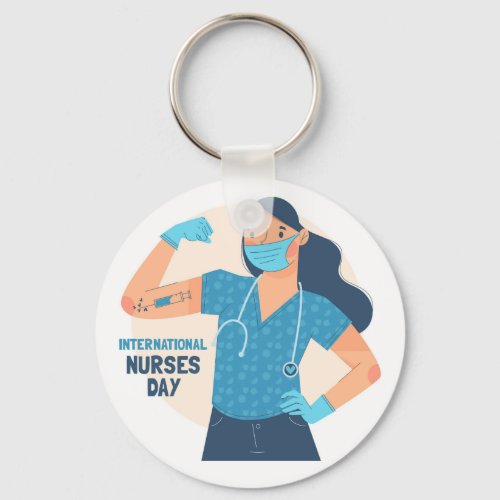 International Nurses Day  Nurses are Strong Keychain