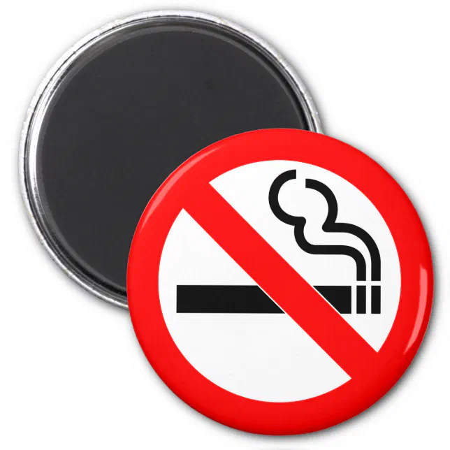 International official symbol no smoking sign magnet Zazzle