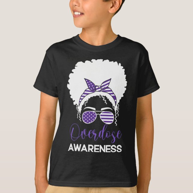 International Overdose Awareness Day 2022 Purple R T-Shirt (Front)