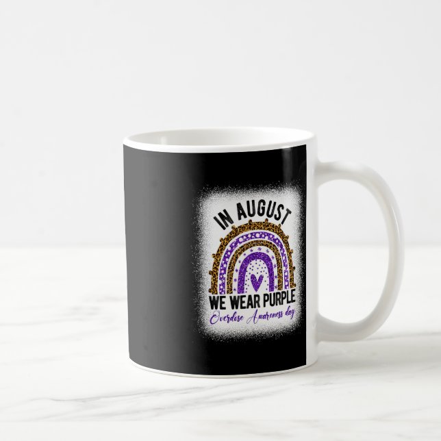 International Overdose Awareness Day Purple Rainbo Coffee Mug (Right)