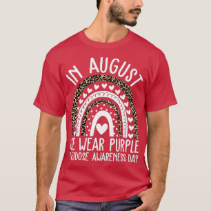 International Overdose Awareness Day Purple Rainbo T-Shirt
