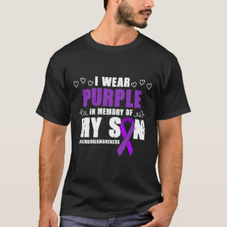 International Overdose Awareness Wear Purple Ribbo T-Shirt