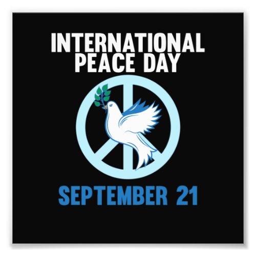 International Peace Day Earth World Peace Day Photo Print