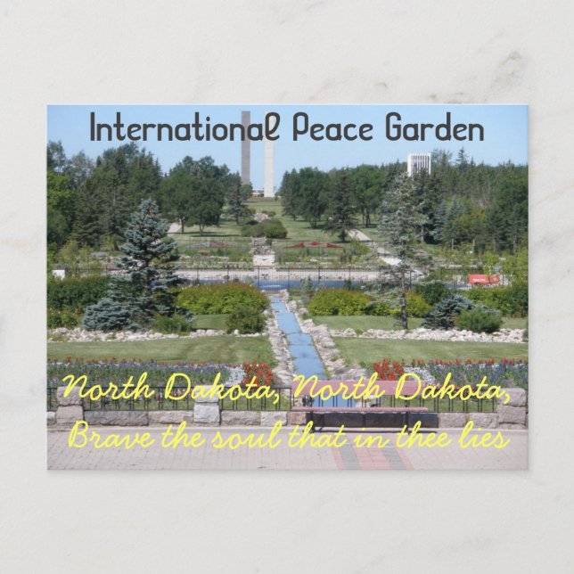 International Peace Garden/ North Dakota Postcard (Front)