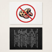International Peanut Allergy Card (Front & Back)