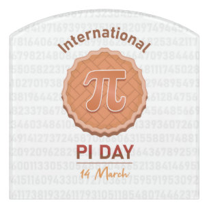 International Pi Day Door Sign