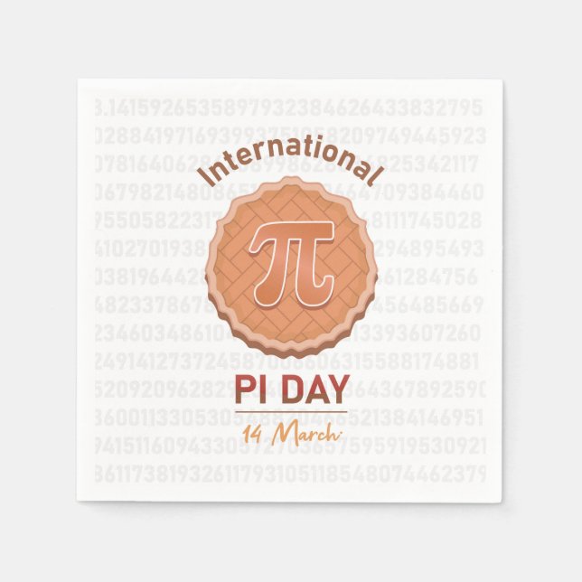 International Pi Day Napkins (Front)
