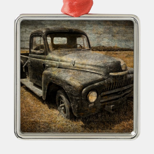 International Pickup Metal Ornament (Front)