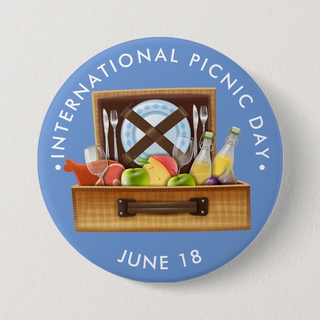 International Picnic Day, PICNIC BASKET Button (Front)