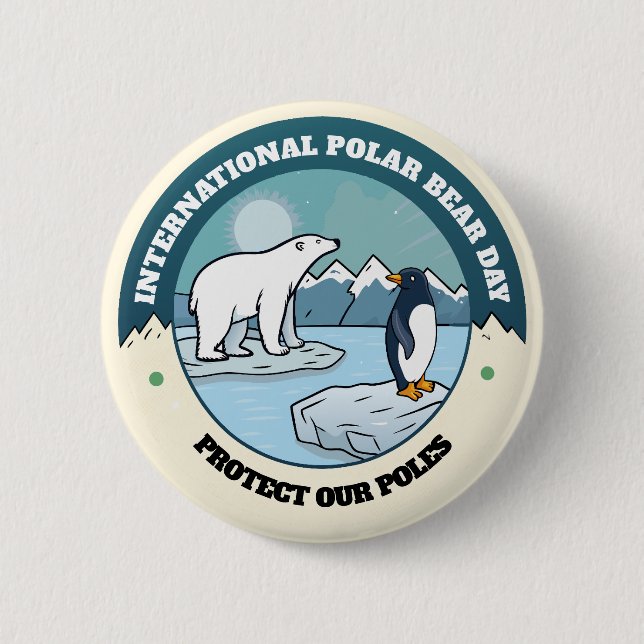 International Polar Day Button (Front)