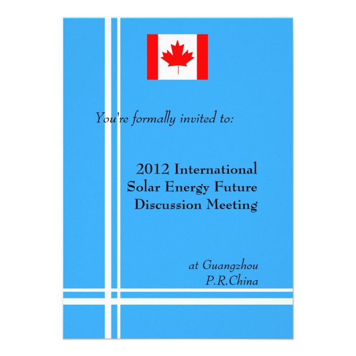 International, professional business meeting invitations