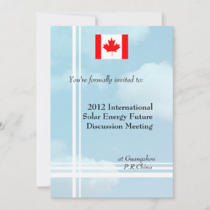 International, professional business meeting invitation