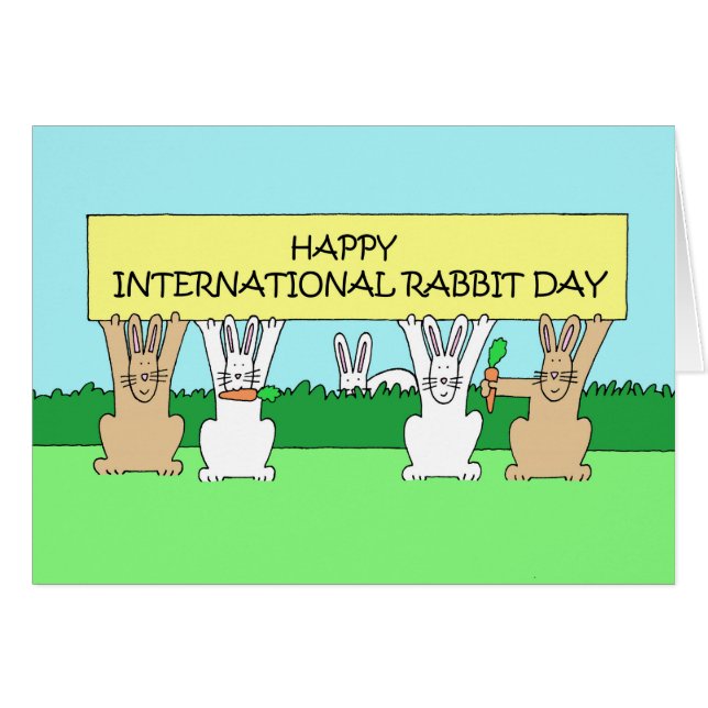 International Rabbit Day September 26th Cards (Front Horizontal)