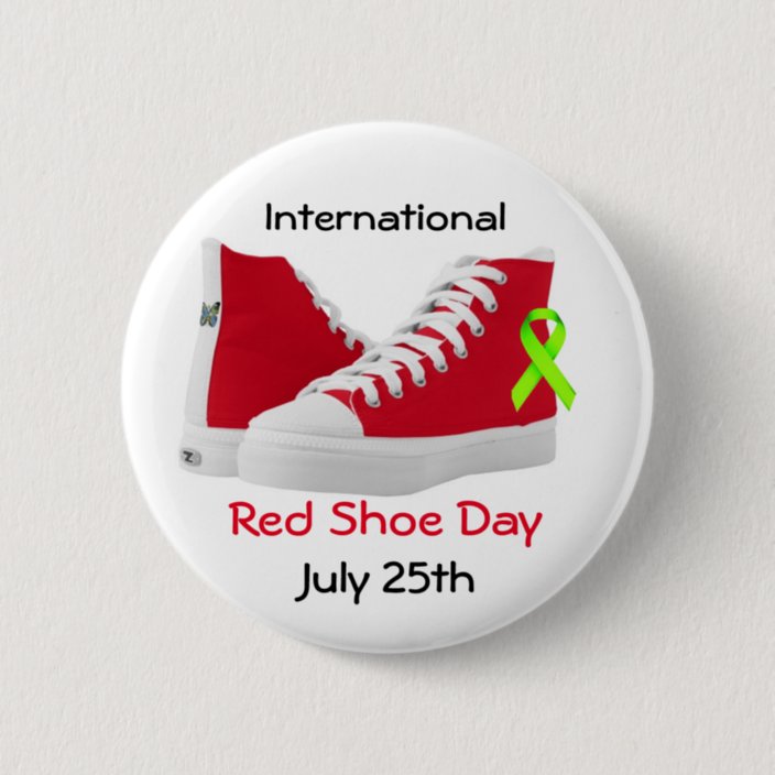 International Red Shoe Day Button