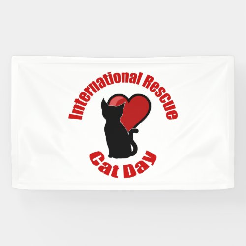 International Rescue Cat Day Banner