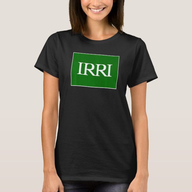 International Rice Research Institute  IRRI Flag T-Shirt (Front)