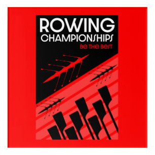 International rowing acrylic print