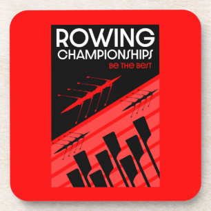 International rowing beverage coaster