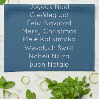 International Season's Greetings Kitchen Towel