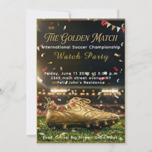 International Soccer Championship Watch Party Invitation