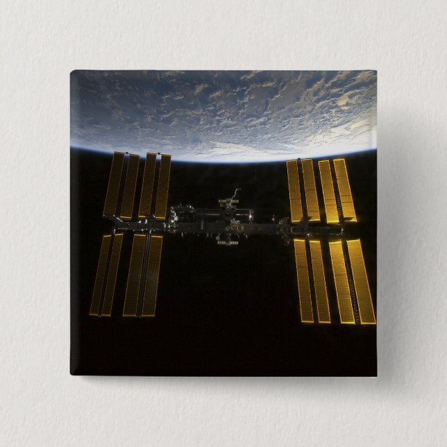 International Space Station 10 Pinback Button (Front)