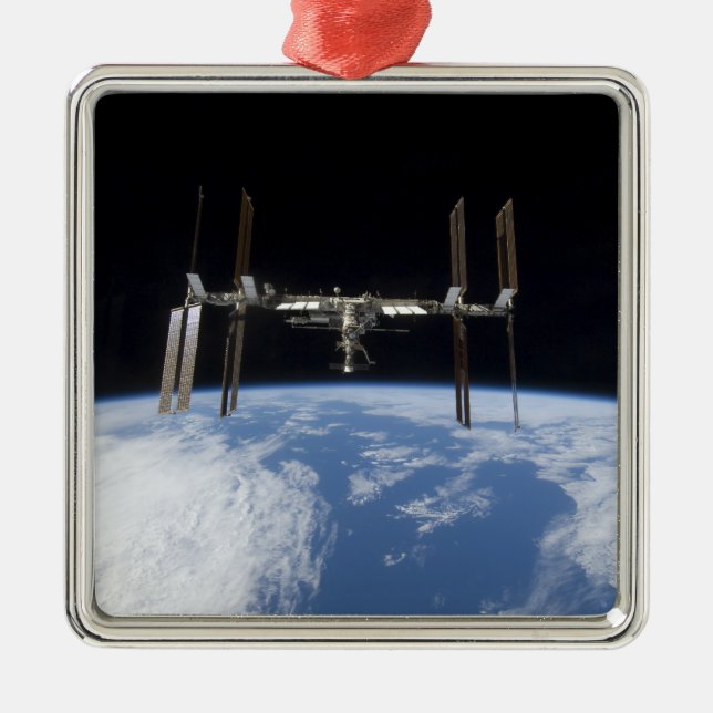 International Space Station 11 Metal Ornament (Front)