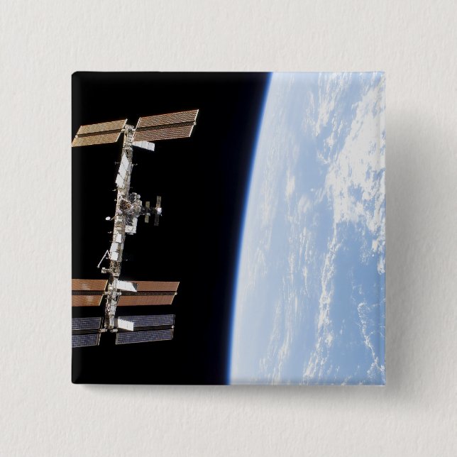 International Space Station 12 Pinback Button (Front)