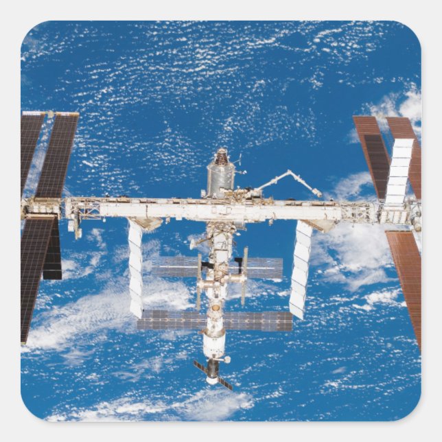 International Space Station 17 Square Sticker (Front)