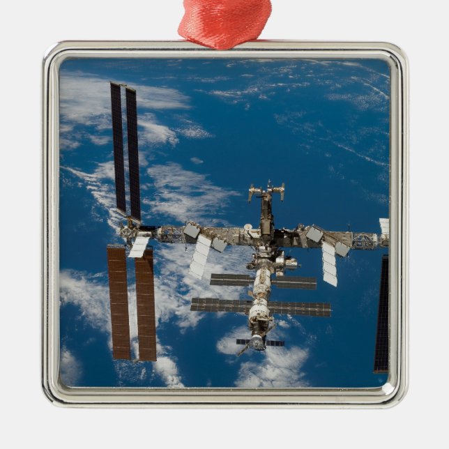 International Space Station 18 Metal Ornament (Front)
