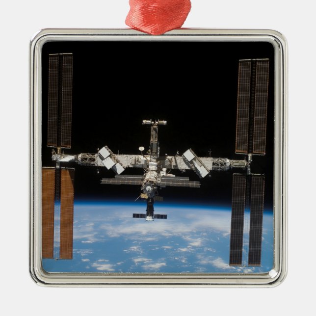 International Space Station 19 Metal Ornament (Front)