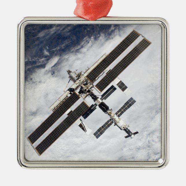 International Space Station 20 Metal Ornament (Front)
