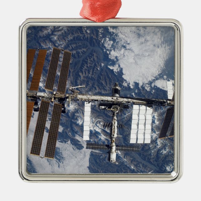 International Space Station 22 Metal Ornament (Front)