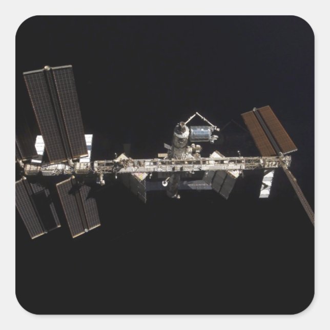 International Space Station 24 Square Sticker (Front)