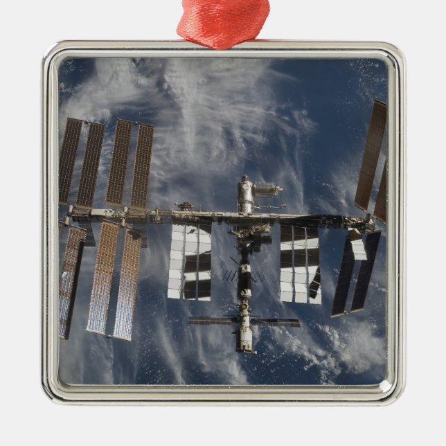 International Space Station 25 Metal Ornament (Front)