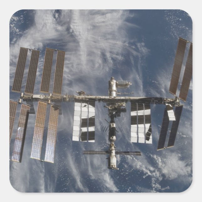 International Space Station 25 Square Sticker (Front)