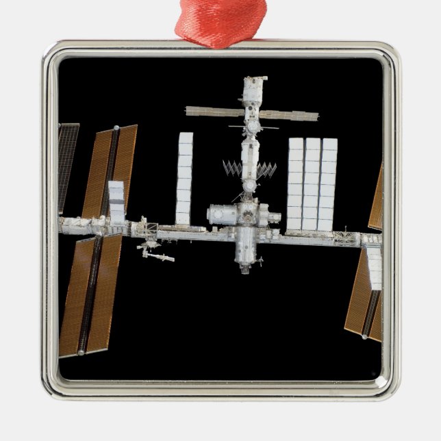 International Space Station 26 Metal Ornament (Front)